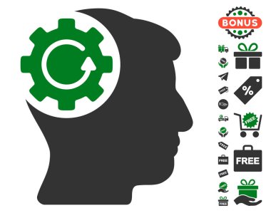 Akıl dişli döndürme simgesi ücretsiz bonus