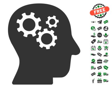 Ücretsiz Bonus ile akıl Gears simgesi