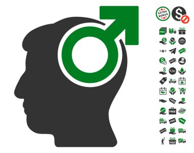 Ücretsiz Bonus ile akıl kudret simgesi