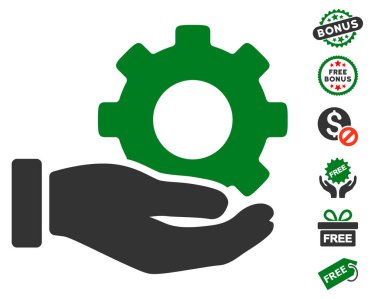 Mekanik vites hizmet el simgesi ücretsiz bonus