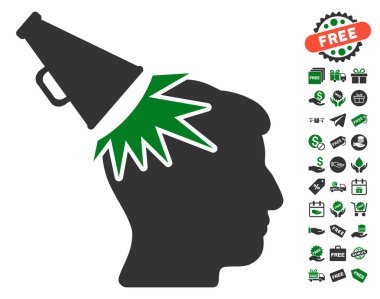 Ücretsiz Bonus ile megafon etkisi kafa simgesi