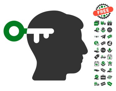 Ücretsiz Bonus ile zihin anahtar simgesi