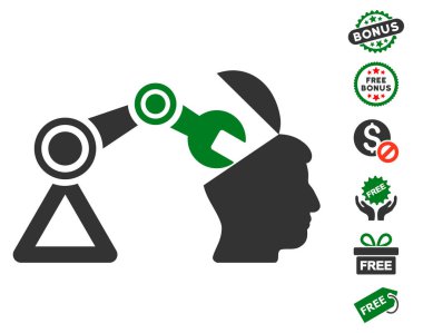 Açık kafa cerrahi manipülatör simgesi ücretsiz bonus