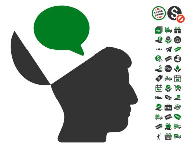 Açık fikirli görüş simgesi ücretsiz bonus