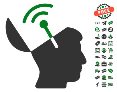 Açık fikirli radyo arayüzü simgesi ücretsiz bonus