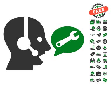 Operatör hizmeti ileti simgesi ücretsiz bonus