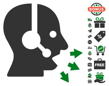 İşleç simgesi ücretsiz Bonus ile konuşmak