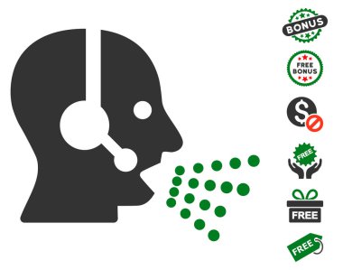 Operatör konuşma simgesini ücretsiz bonus