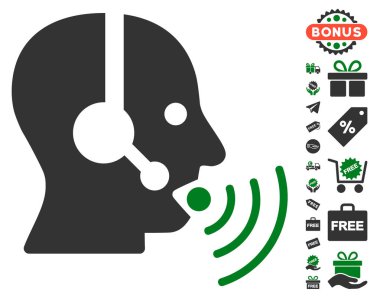 Ses dalgaları simgesi ücretsiz Bonus ile konuşurken işleç