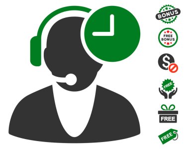 İşleç saat simgesini ücretsiz bonus