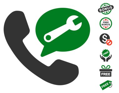 Telefon hizmeti ileti simgesi ücretsiz bonus