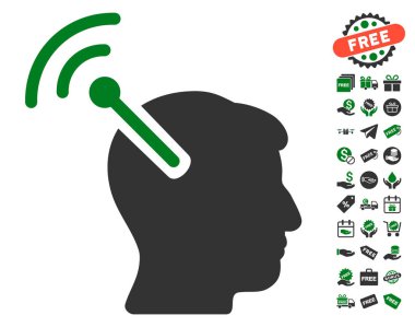 Radyo sinirsel arayüzü simgesi ücretsiz bonus