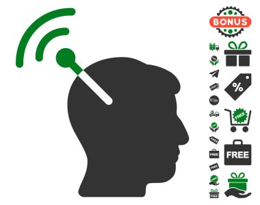 Radyo sinirsel arayüzü simgesi ücretsiz bonus