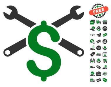 Hizmet fiyat simgesi ücretsiz bonus