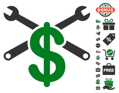Hizmet fiyat simgesi ücretsiz bonus