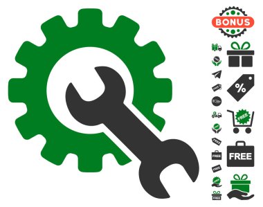 Ücretsiz Bonus simgesiyle hizmet araçları