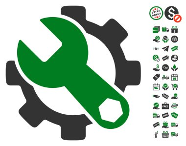 Ücretsiz Bonus simgesiyle hizmet araçları