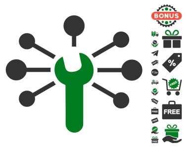 Hizmet anahtarı ilişkiler simgesi ücretsiz bonus