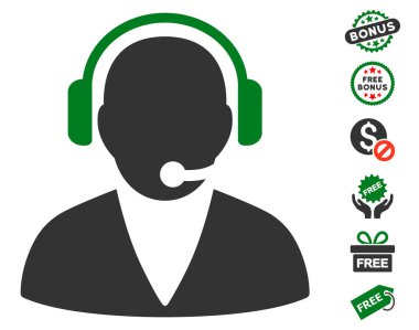 Ücretsiz Bonus ile destek işleç simgesi