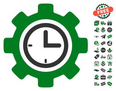 Zaman kurulum dişli simgesini ücretsiz bonus