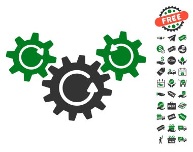 İletim tekerlekler döndürme simgesi ücretsiz bonus