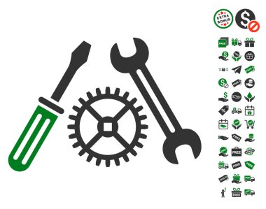 Service simgesini Ücretsiz Bonus ile ayarlama