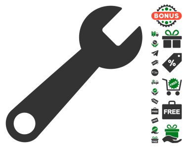 İngiliz anahtarı simgesini ücretsiz bonus