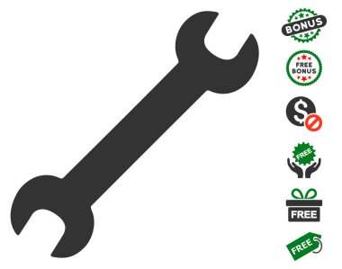 İngiliz anahtarı simgesini ücretsiz bonus