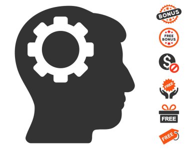 Beyin dişli simgesini ücretsiz bonus