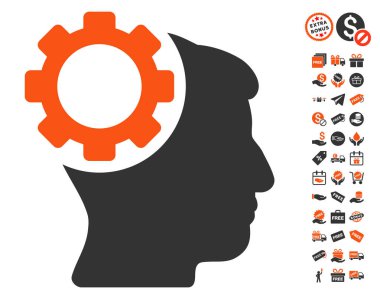 Beyin dişli simgesini ücretsiz bonus