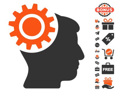 Beyin dişli simgesini ücretsiz bonus