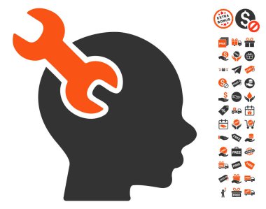 Beyin hizmet Wrench kutsal kişilerin resmi ile ücretsiz Bonus