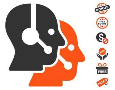 Çağrı merkezi operatörleri simgesi ücretsiz bonus