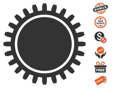 Ücretsiz Bonus dişli simgesiyle