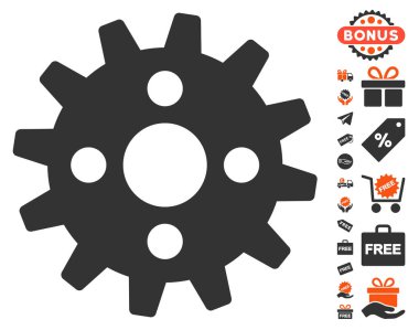 Ücretsiz Bonus dişli simgesiyle