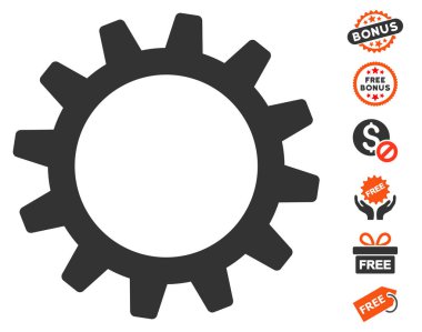 Ücretsiz Bonus dişli simgesiyle