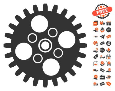 Ücretsiz Bonus dişli simgesiyle