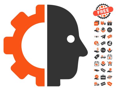 Cyborg kafa simgesi ücretsiz bonus