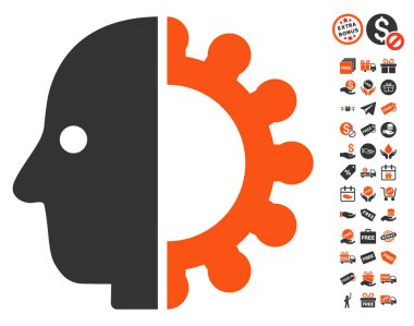 Cyborg kafa simgesi ücretsiz bonus