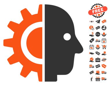 Cyborg kafa simgesi ücretsiz bonus