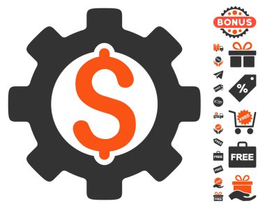 Ücretsiz Bonus ile Geliştirme maliyet simgesi