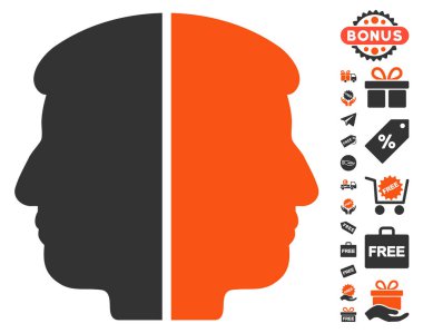 Çift yüzlü simgesi ücretsiz bonus