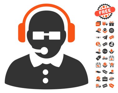 Ücretsiz Bonus ile kadın işleç simgesi