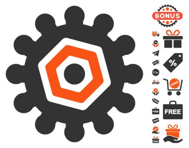 Dişli simgesini ücretsiz bonus