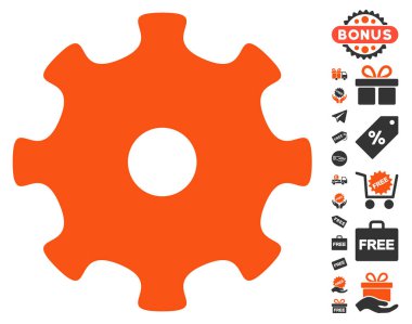 Dişli simgesini ücretsiz bonus