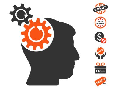 Döndürme simgesi ücretsiz bonus kafa Dişliler