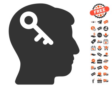 Kafa simgesi ücretsiz Bonus ile anahtar