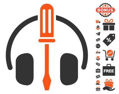 Kulaklık tornavida simgesi ücretsiz Bonus ile ayarlama