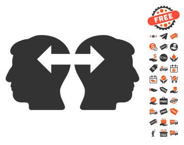 Kafaları Exchange okları simge ücretsiz bonus