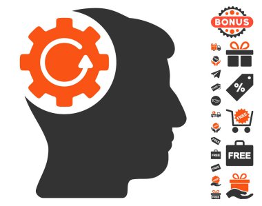 Akıl dişli döndürme simgesi ücretsiz bonus